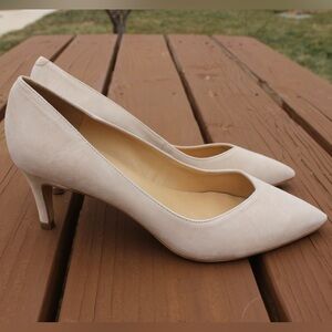 Talbots Pointed Toe Suede Kitten Heel Pumps Sz 8.5